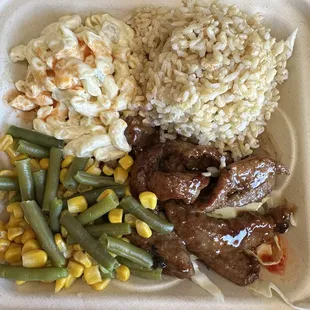 Teriyaki beef plate
