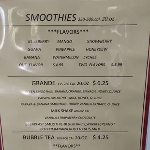 Menu 4/22