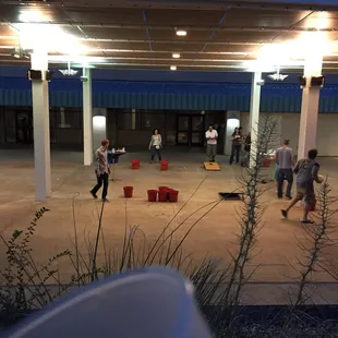 Huge beer pong games