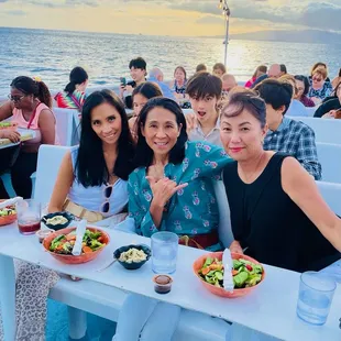 sushi and sashimi, outside