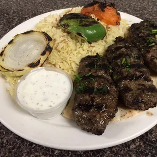 Kafta Kabob Plate