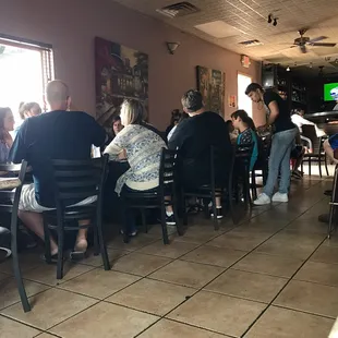 Full house on Sunday afternoon