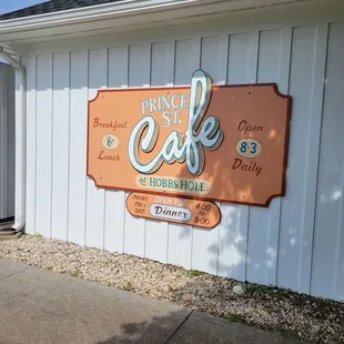 Outside of Prince Street Cafe
