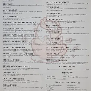 Lunch Menu