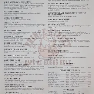 Breakfast Menu