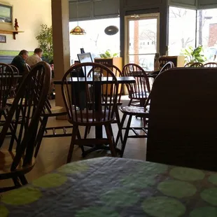 dining area with tables and chairs