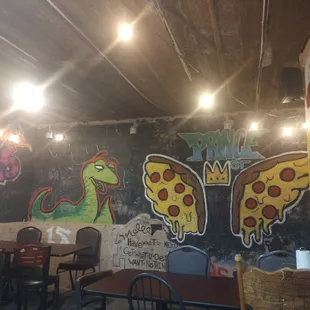 Artistic design in restaurant