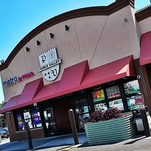 the front of the store