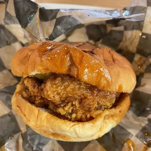 Hot chicken sandwich