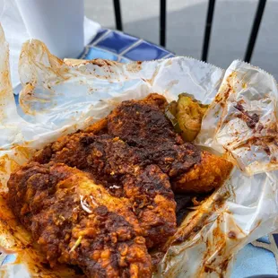XXX hot chicken tender