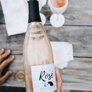 Our private label rosé crémant. Divine.