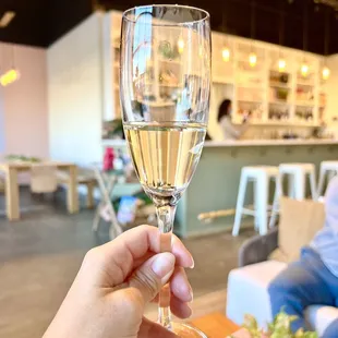 A taste of sparking brut to start