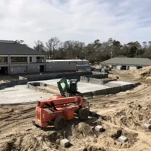 New pool complex installation