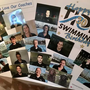 Tide Swimming Seniors at the 2018 annual banquet