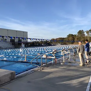 Tide Swimming Veterans Day mile warm-ups