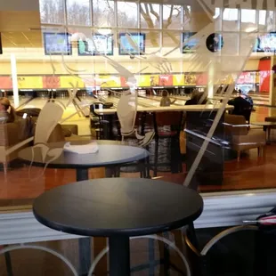 View from inside the bar