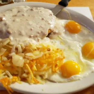 Country fried steak breakfast
