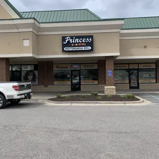 View of restaurant located just off intersection of Welsh and Maple roads