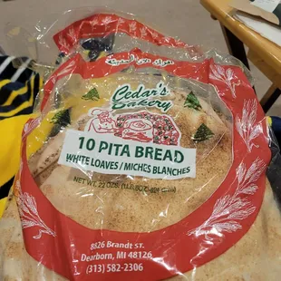 Huge bag of pita but I would&apos;ve preferred homemade pitas from them. 3.10.23
