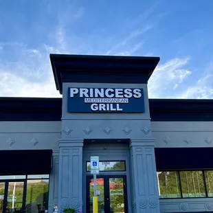 the front of the restaurant