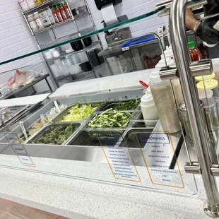 salads and condiments