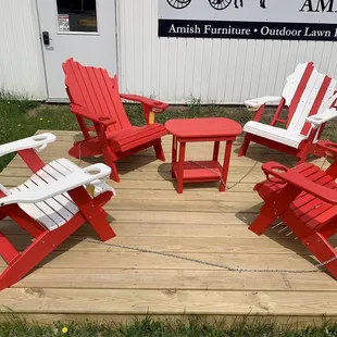 adiron chairs and table