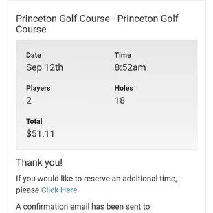 Princeton Golf Club