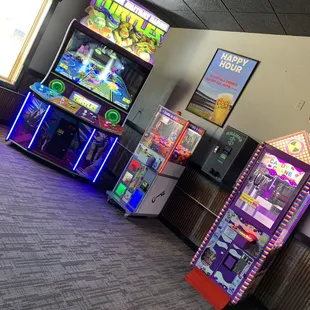a row of arcade machines