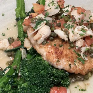 Parmesan Crusted Lemon Sole Piccata