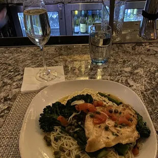Chicken Piccata Dinner Plate