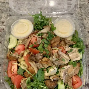 Baby Arugala Baby Arugula and Grilled Chicken Salad