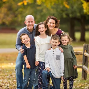 Fall family portraits at Hafer park in Edmond Oklahoma.