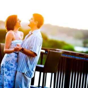 Portraits of an engaged couple at the Gaylord Texan hotel near Dallas Texas.