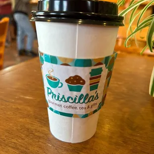 a cup of coffee
