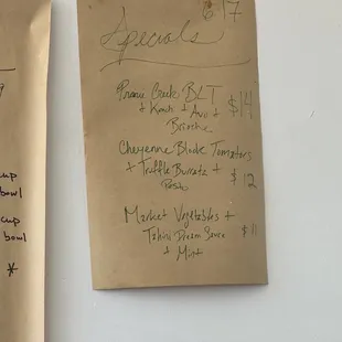 Specials