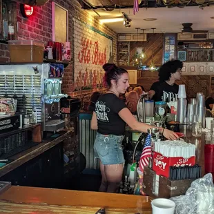 two women at the bar