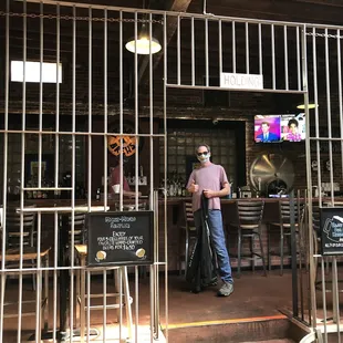 The bar holding cell