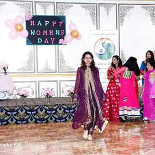 Happy Women's Day Event. Fun little fashion show. Hair and eyebrows done by Priti. Love it!