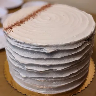 Chai pumpkin cake with maple brown butter frosting