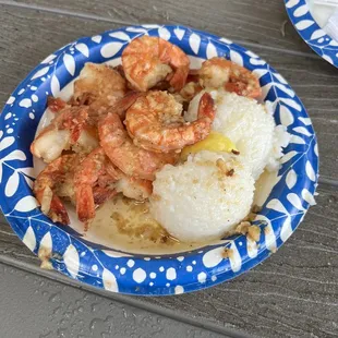 Garlic Shrimp on the north shore