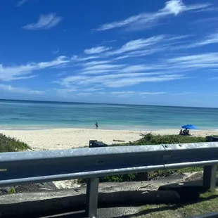 One of the many beautiful, empty beaches along the coast of Oahu.