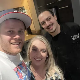 Our new friend, and incredibly talented chef!