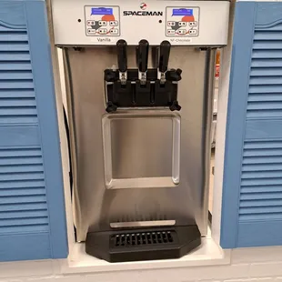 Vanilla and Chocolate Frozen Yogurt Dispensers