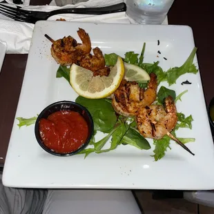 Shrimp skewers