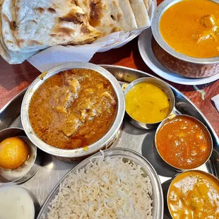 a variety of dishes