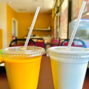 Our very Spacial freshly made Mango  Lassi and Salt Lassi.