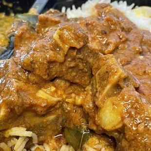 Goat Curry comes with a lunch special