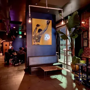 Interior of the bar