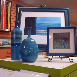 You can commission a custom piece of art to match your accessories.