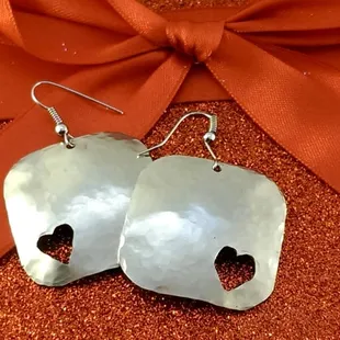 Handmade earrings by MollyMoo Creations - perfect for your Valentine.